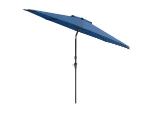 10ft Wind Resistant Cobalt Blue Patio Umbrella