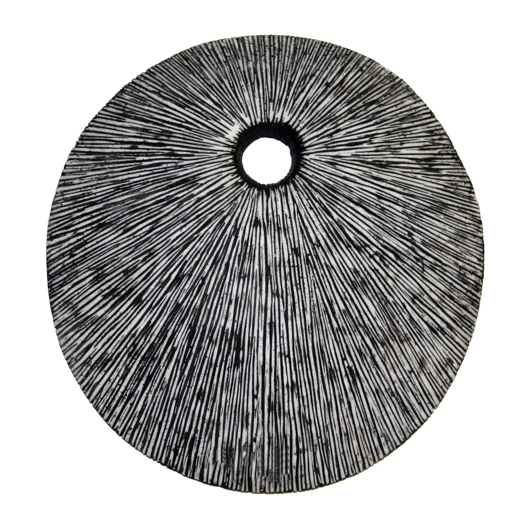 20" Contemporary Grey Round Wall Art By Homeroots