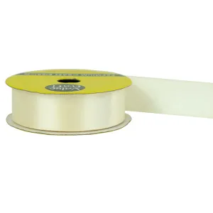 22mm Ivory Polyester Satin Ribbon 3m