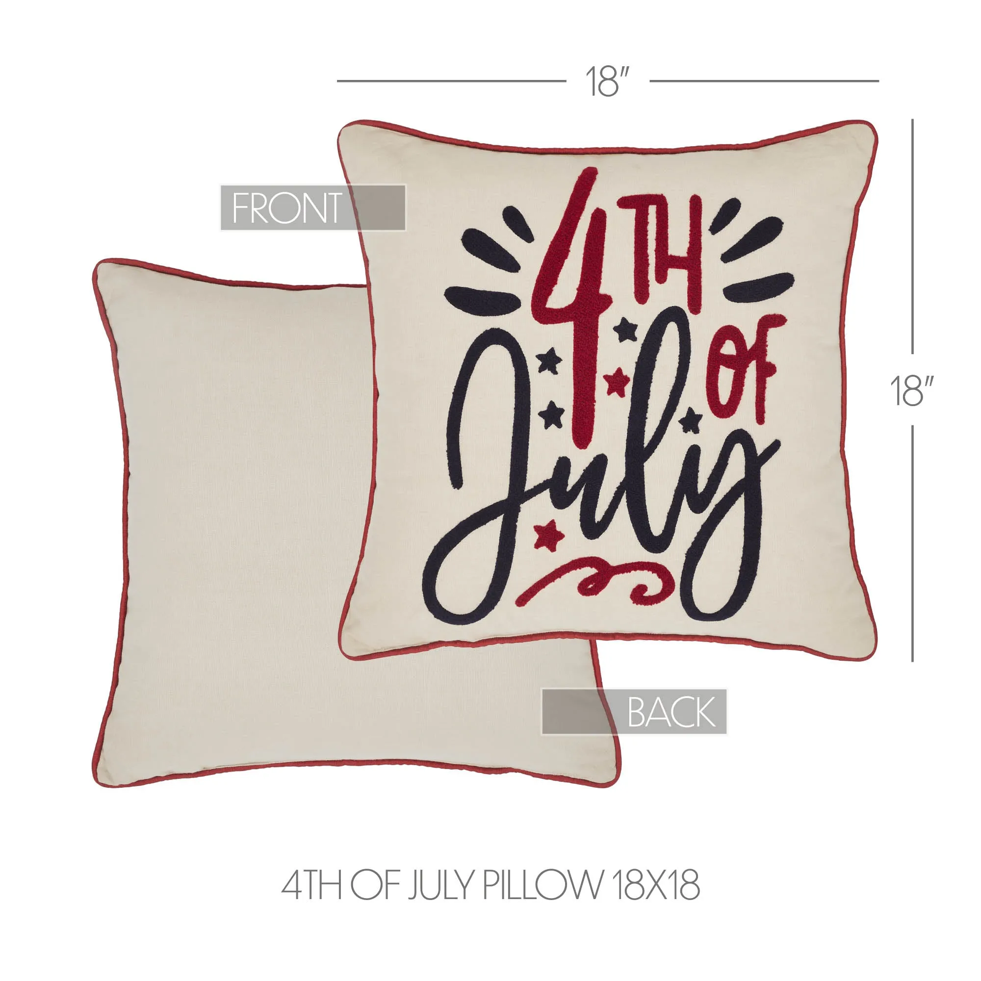 4th Of July Pillow 18x18