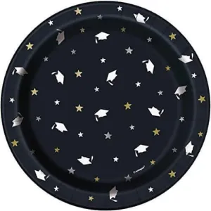 7" Stars & Caps Graduation Plates (8ct)