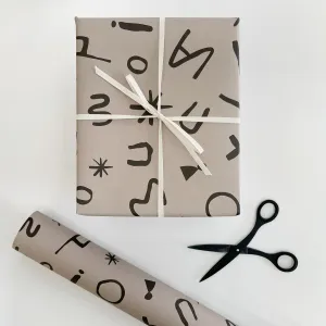 Abstract Dudeles Folded Wrapping Paper | by Kinshipped