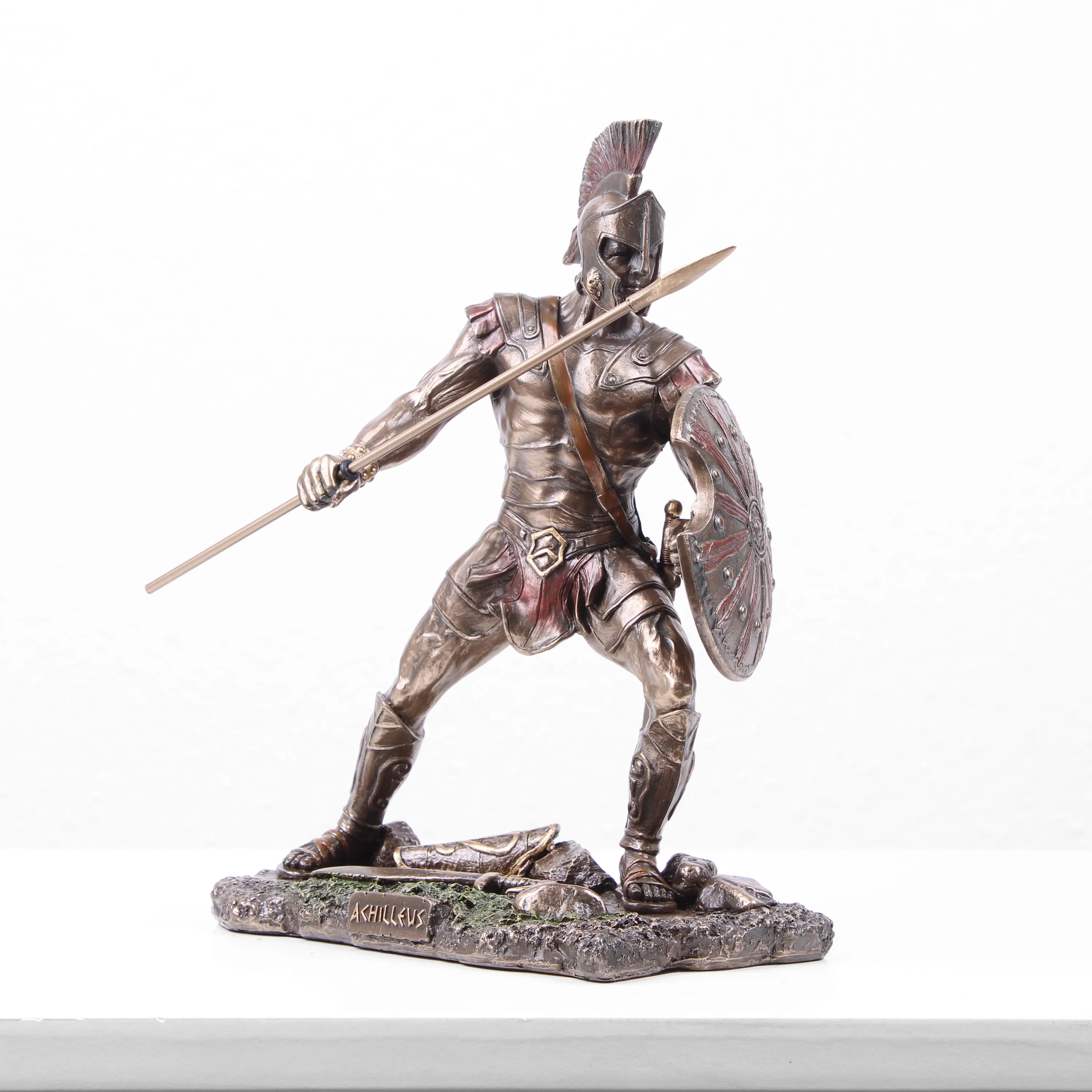 Achilles Greek Warrior Statue (Cold Cast Bronze Sculpture)