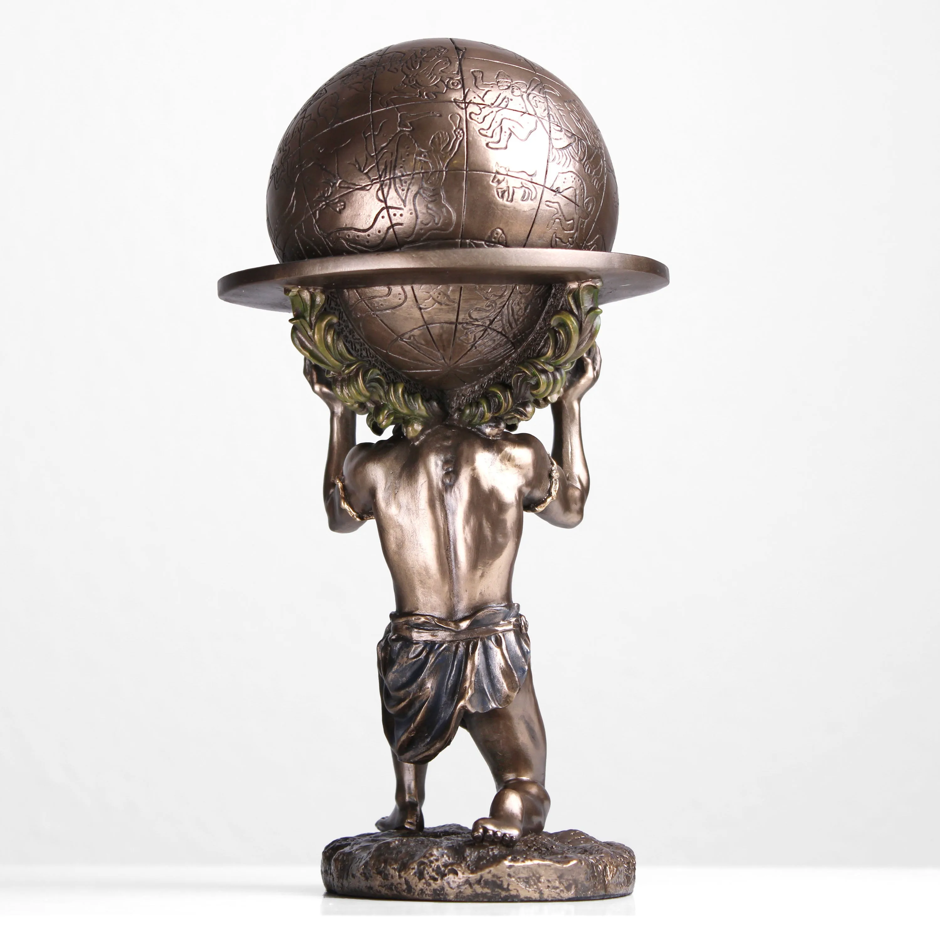 Atlas Statue (Cold Cast Bronze Sculpture)