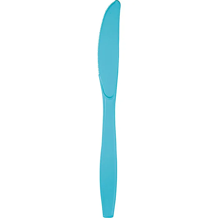 Bermuda Blue Plastic Knives (24/Pkg)