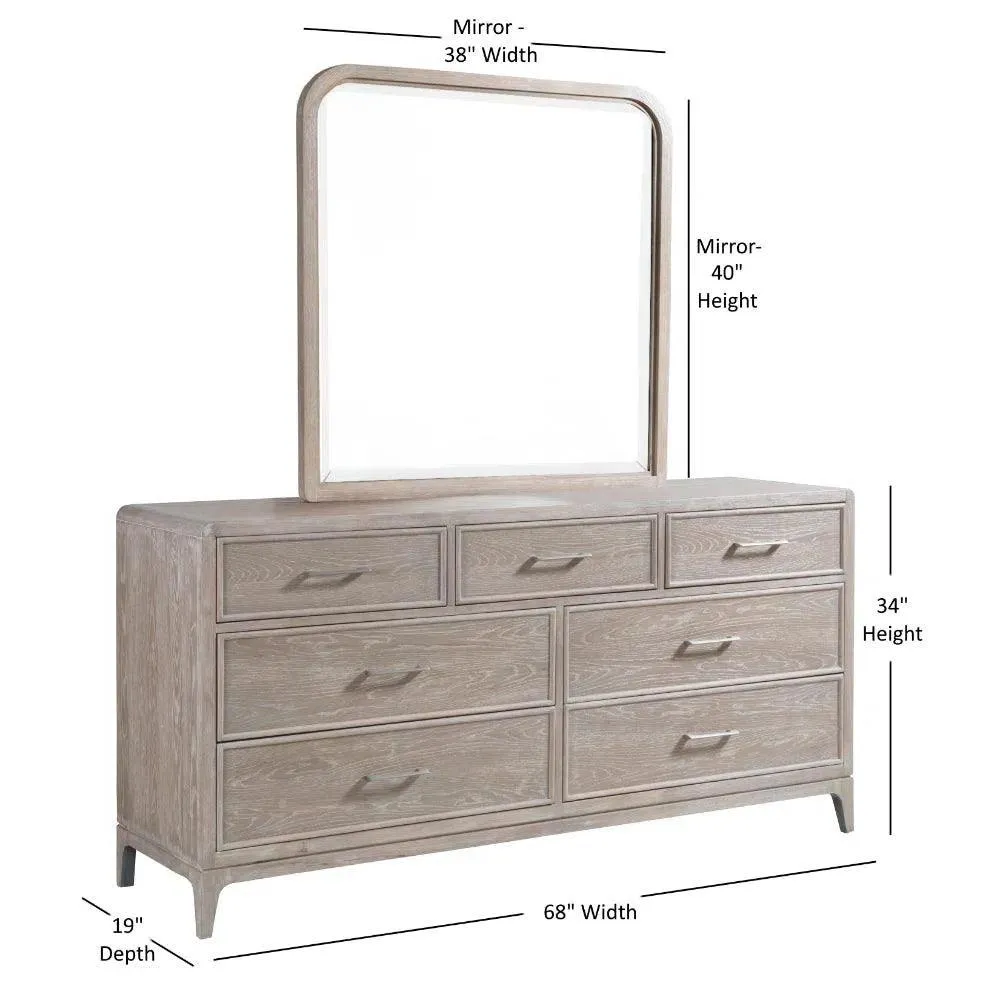 Bodhi 7-Drawer Dresser and Mirror