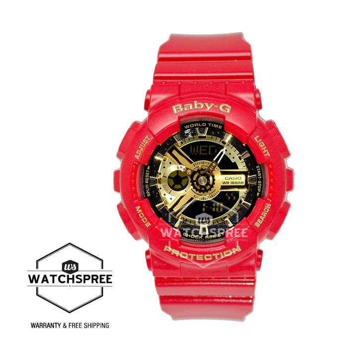 Casio Baby-G Limited Models Red Theme Color Watch BA110VLA-4A