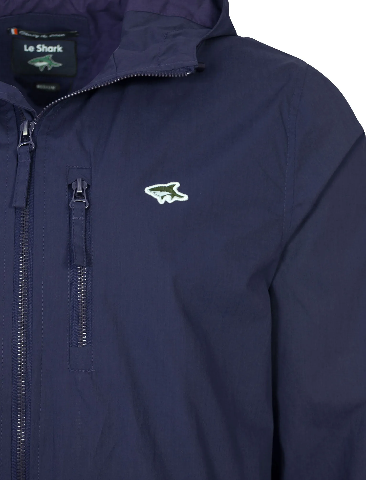 Condamine Parka Jacket in Navy  - Le Shark