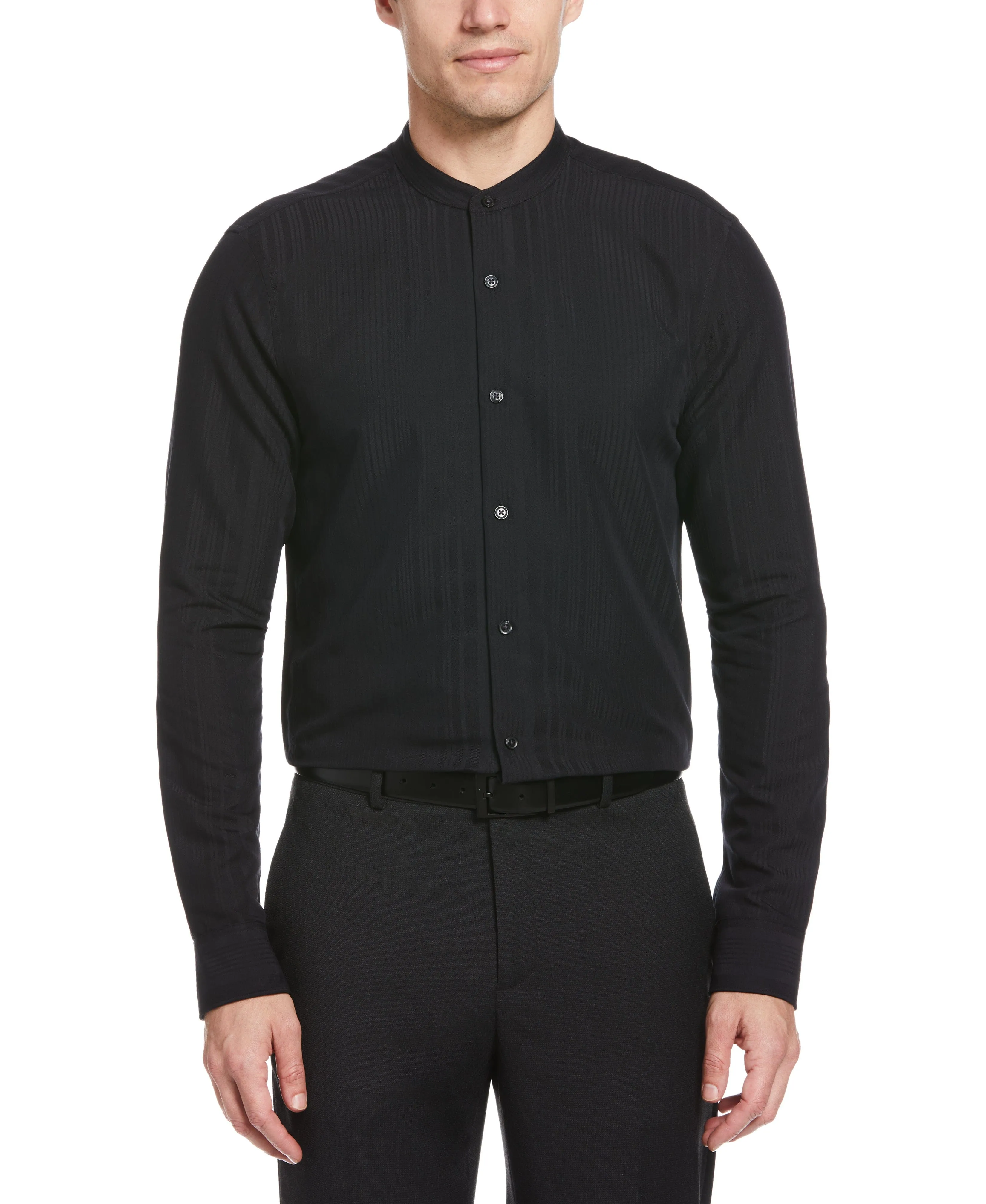 Dobby Banded Stretch Collar Shirt