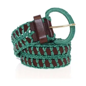 Dolce & Gabbana Enchanting Corset-Style Woven Raffia Belt