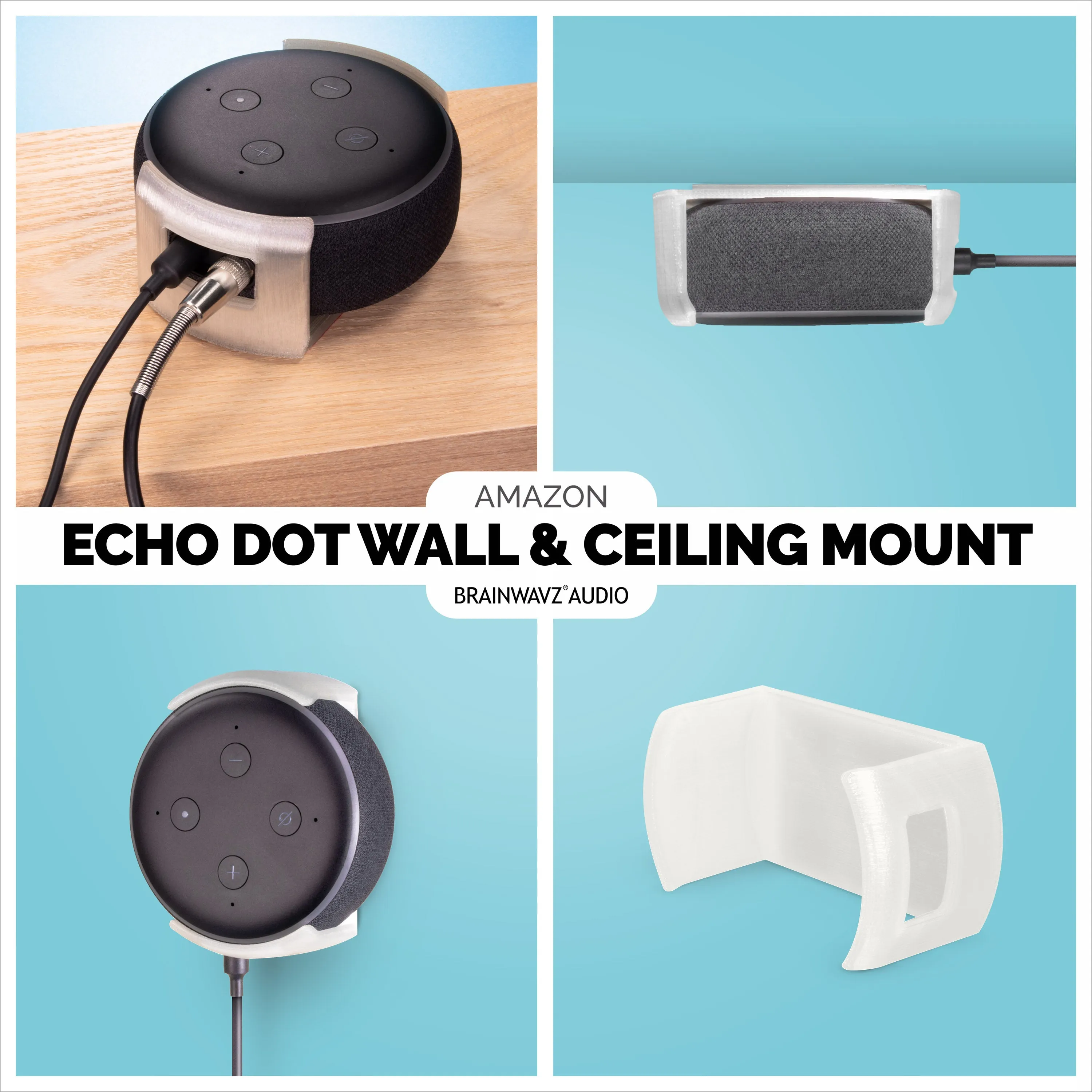 Echo Dot Wall and Ceiling Adhesive Mount