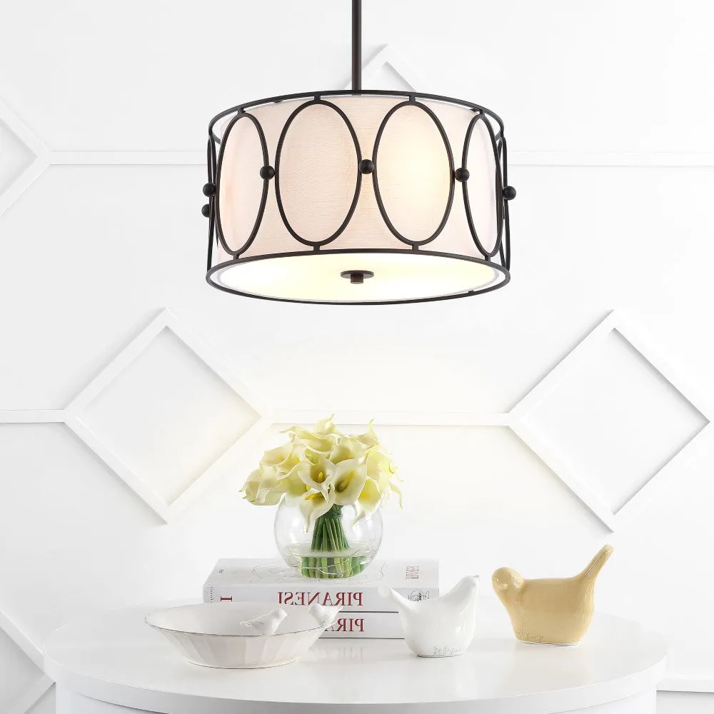 Eloise 3-Light 19" Metal LED Pendant