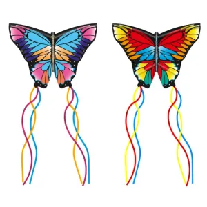 Eolo KITE'S READY 2 FLY - POP UP BUTTERFLY (2 ASST COLOR) - PATENTED POPUP SYSTEM-BLUE COLOR-KITE TOTE