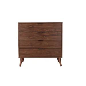 Fletcher Modern Walnut Tallboy Chest