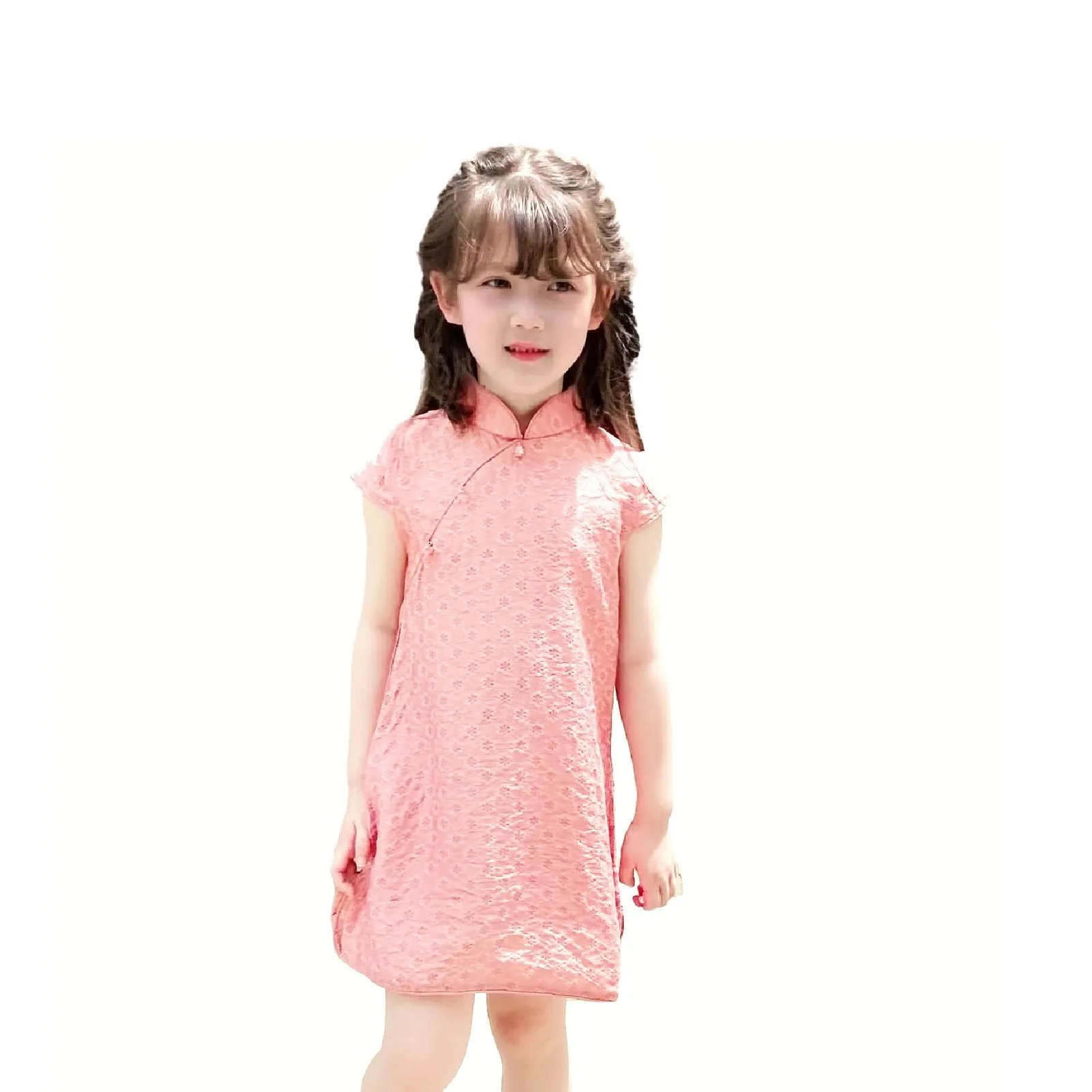 Girls' Pink Chinese Dress Cheongsam