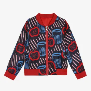 Girls' reversible bomber jacket