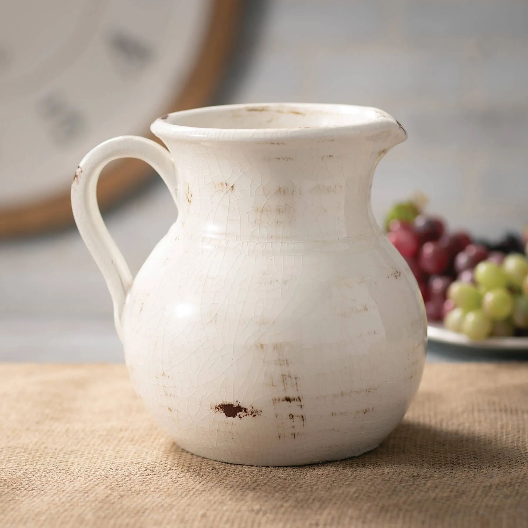 Glazed Ceramic Pitcher