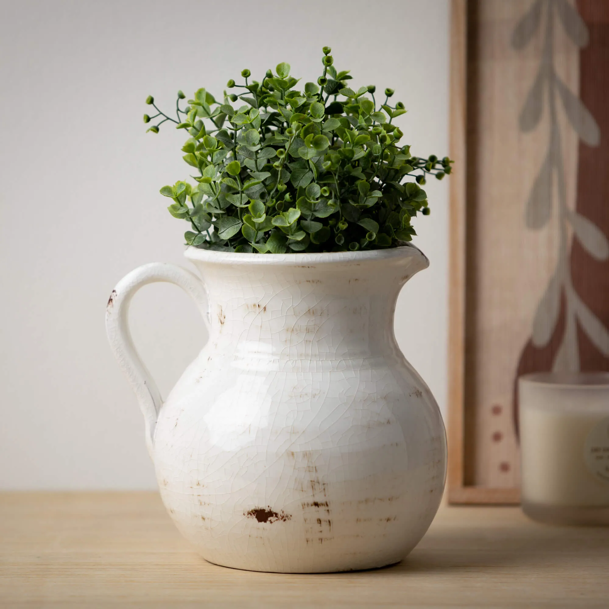 Glazed Ceramic Pitcher