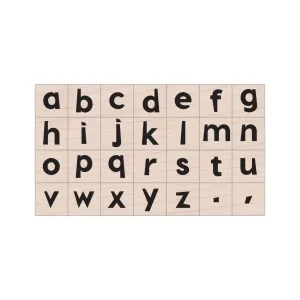 Hero Arts Modern Lowercase Letter Set Wood Stamps