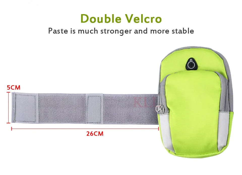 High Quality Nylon Sports Armband Bag for iPhones and Samsungs (Breathable & Waterproof)