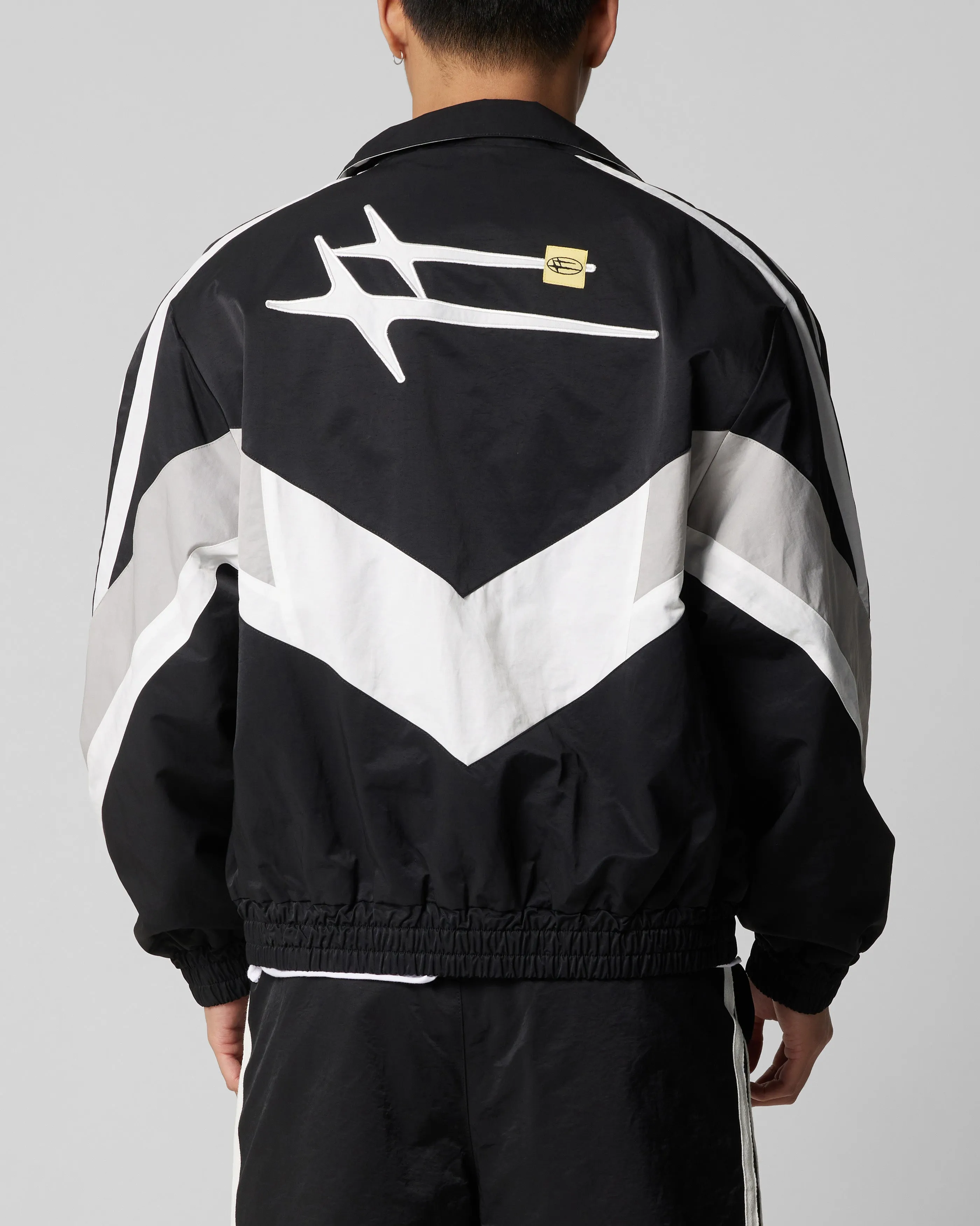 HYBRID TRACK JACKET - Black/Grey