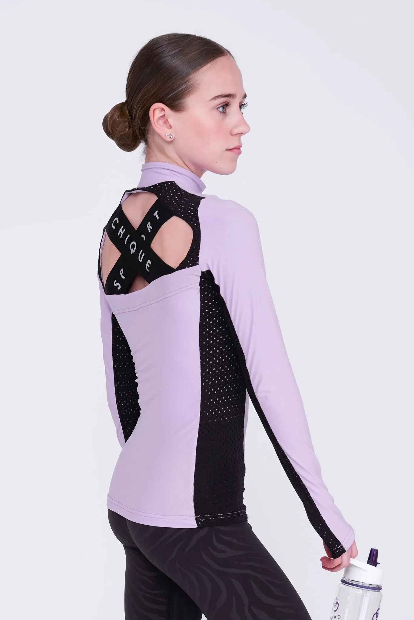 Inspire Half-Zip Top in Amethyst