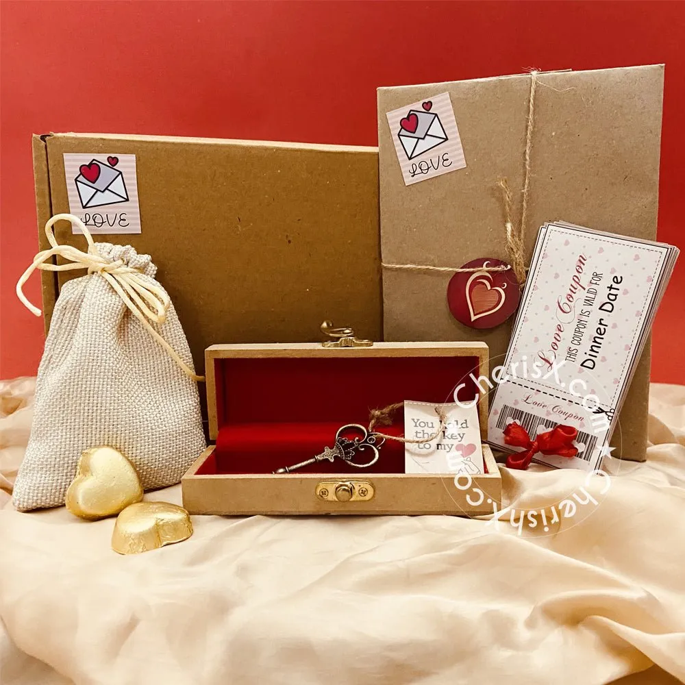 Key to my heart Hamper - Valentine Gift/Valentine Day Gift for Girlfriend/boy Friend/Valentines Day Gift