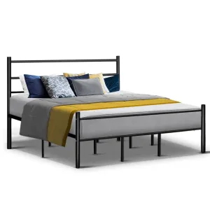 King Size | Metal Queen Bed Frame (Black)