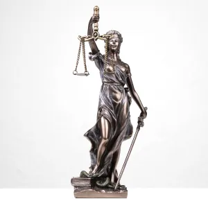 Lady Justice Statue (Cold Cast Bronze Sculpture)