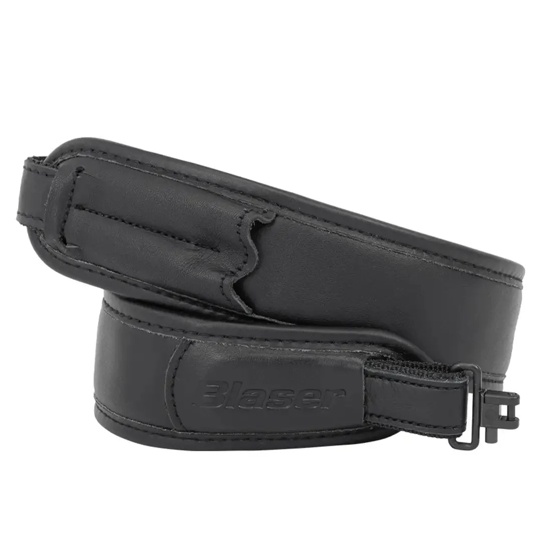 Leather Rifle Sling - Black by Blaser