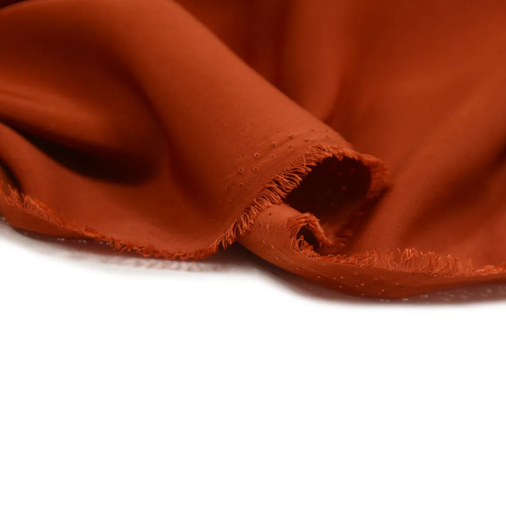 Microfibre polyester rouille