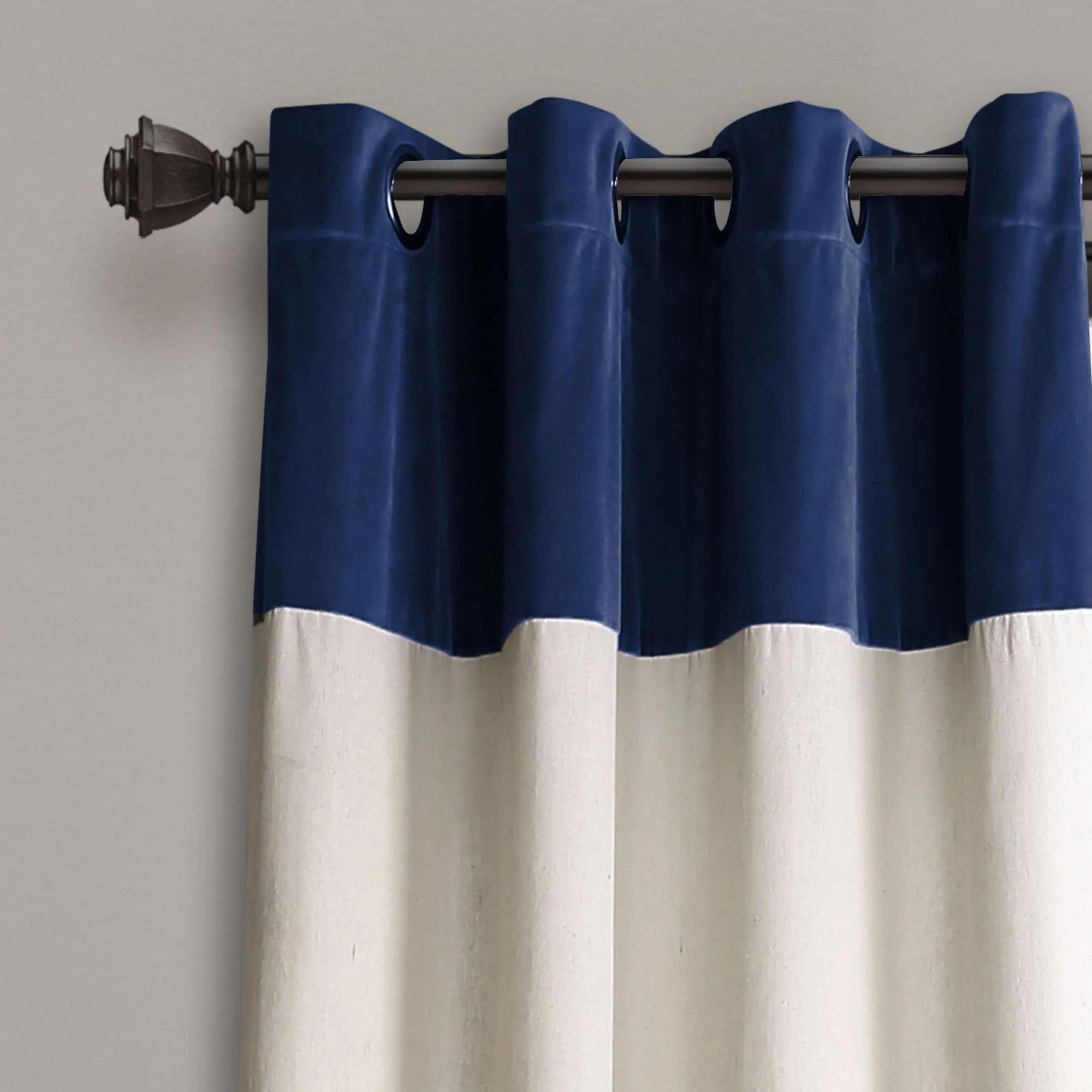 Milo Linen Window Curtain Panel Set