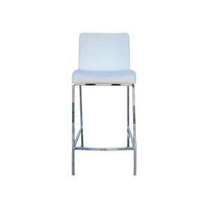 Minimal White Counter Stool