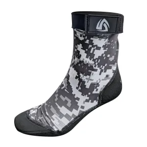 Open Box Tilos 2.5mm Sport Skin Socks (Digital Gray, M - Size 8-9)