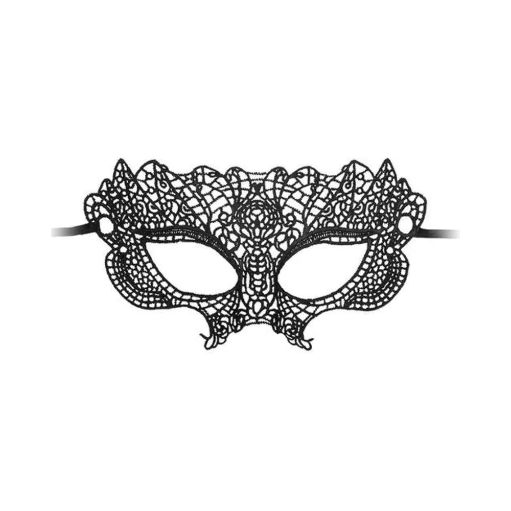 Princess Black Lace Mask Black