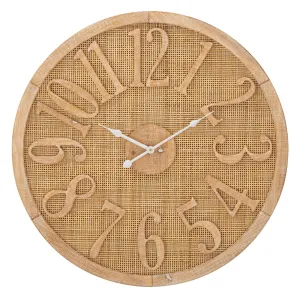 Rattan Modern Wall Clock