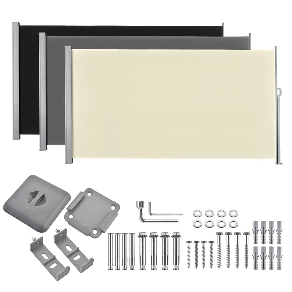 Retractable Side Awning Privacy Screen 63" x 118"