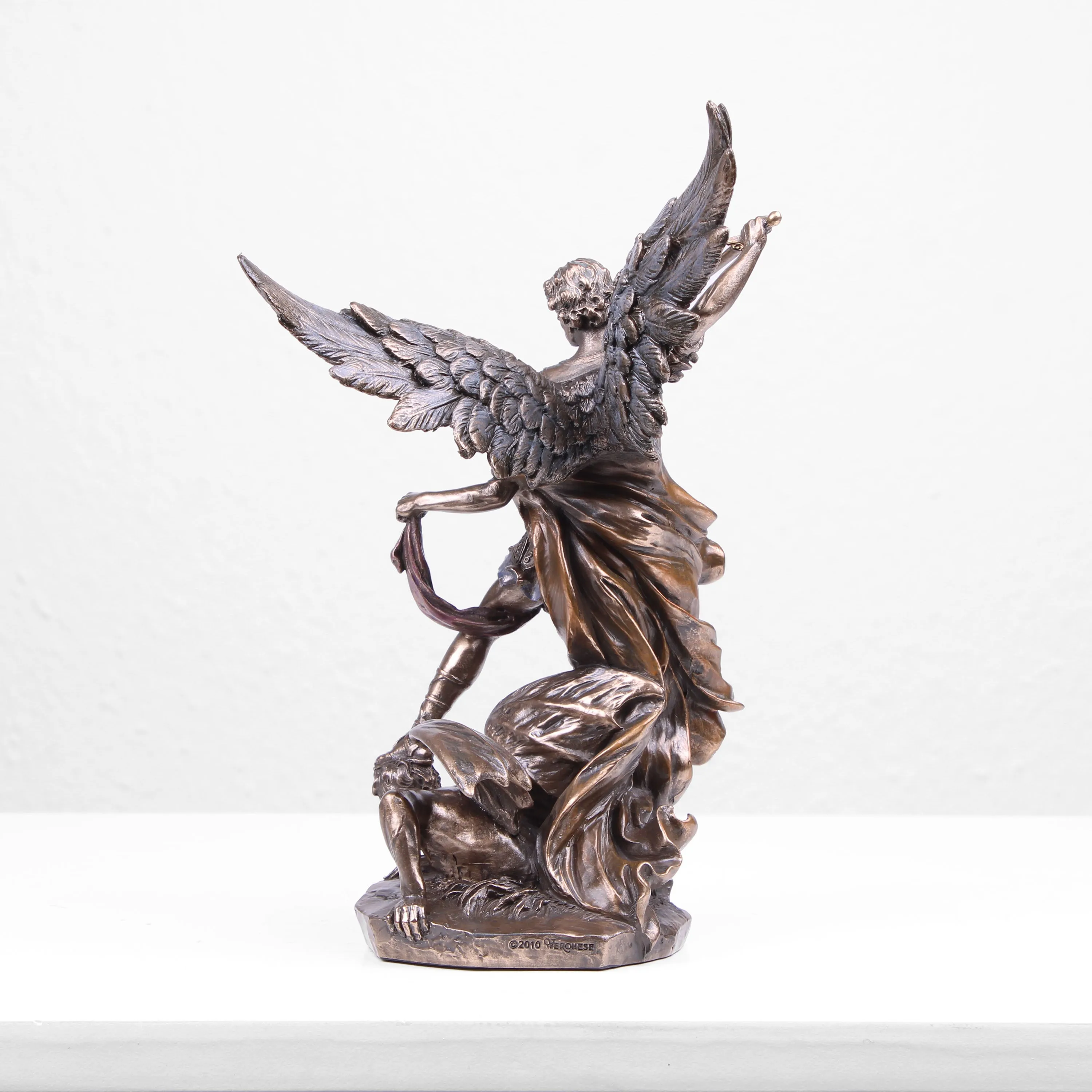 Saint Michael Sculpture (Cold Cast Bronze Statue)