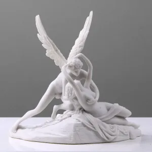 Sculpture of Cupid and Psyche (White Statue)