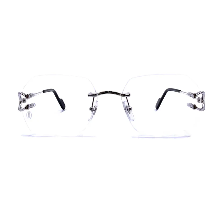 Silver Transparent Optical Glasses - CCT0416O002