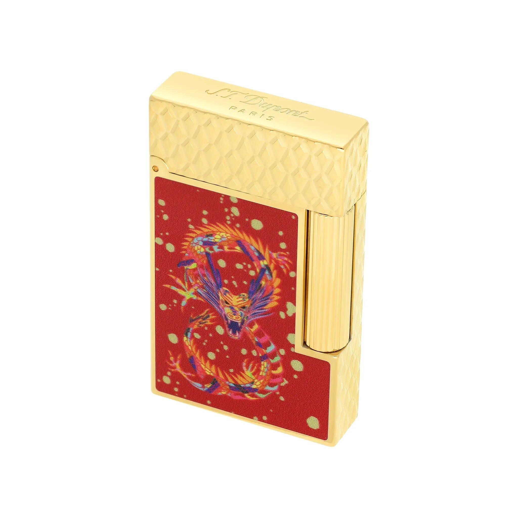 S.T. Dupont Line 2 Dragon Burgundy Lighter