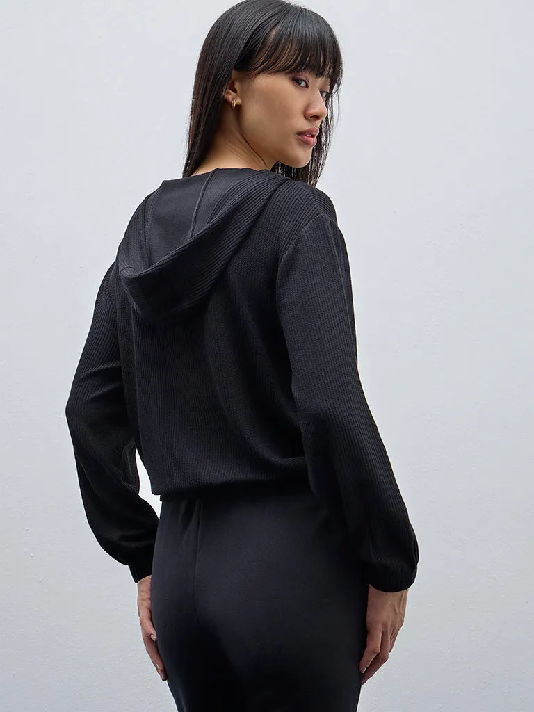 Studiofit Black Ribbed Jacket