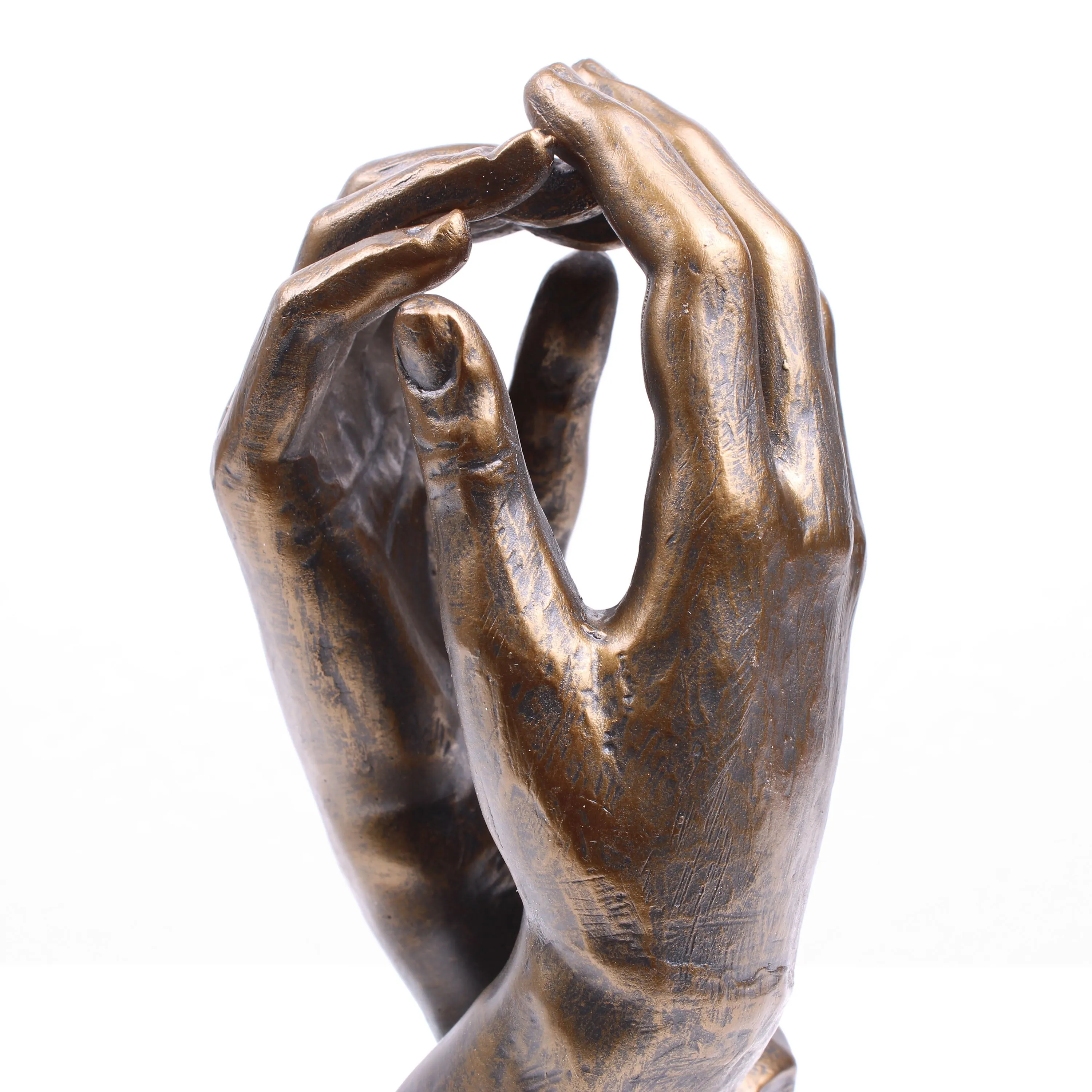 The Cathedral Hand Statue by Rodin (Cold Cast Bronze Sculpture)