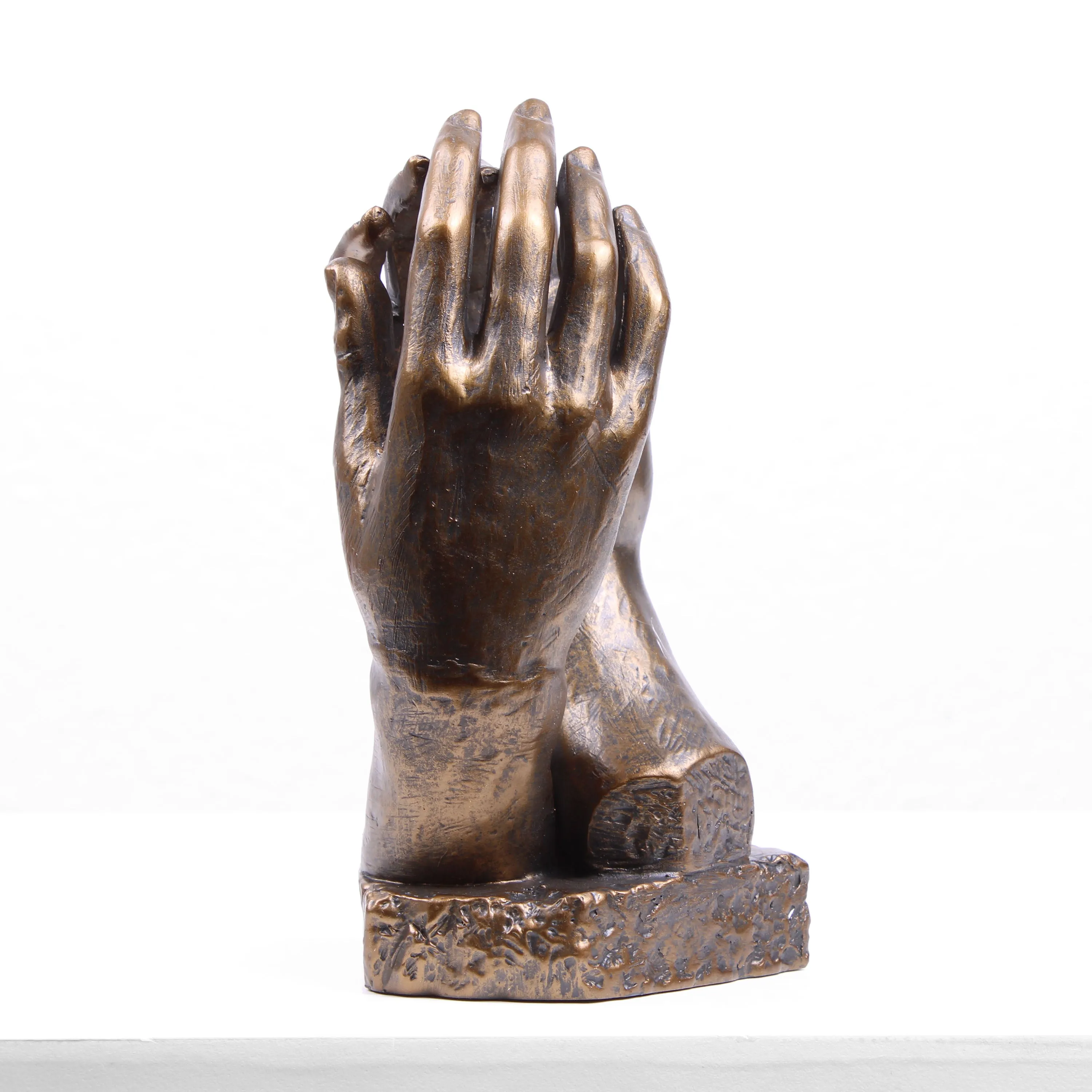 The Cathedral Hand Statue by Rodin (Cold Cast Bronze Sculpture)