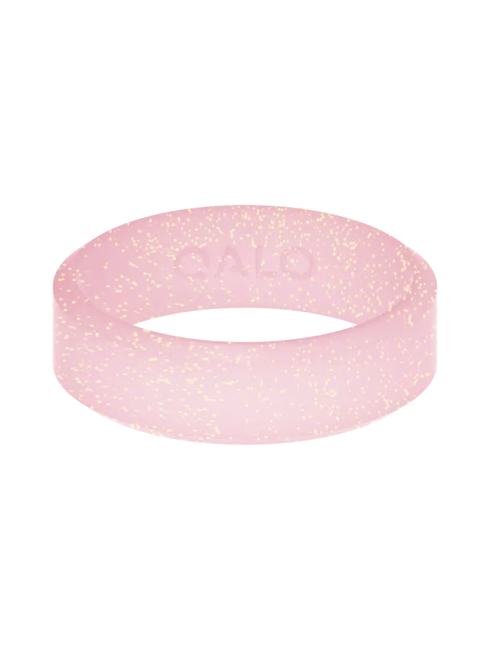 Women's Pink Pixie Dust Modern Silicone Ring